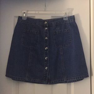 Urban Outfitters button down jean skirt!